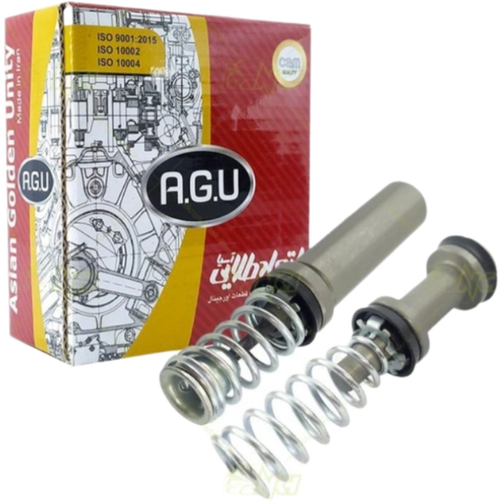 لوازم پمپ ترمز کامل دو پیستون ABS پراید 10115143 A.G.U